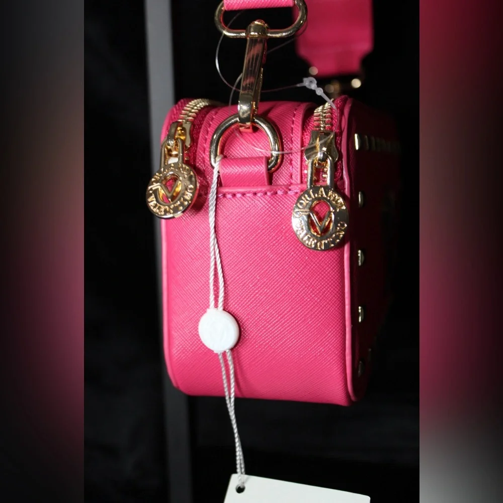 Valentino Orlandi Fuchsia Studded Crossbody Bag - Picture 8 of 10